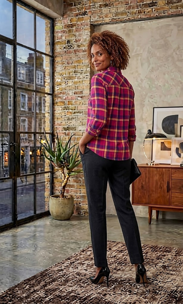 Women’s Plaid Flannel Shirt