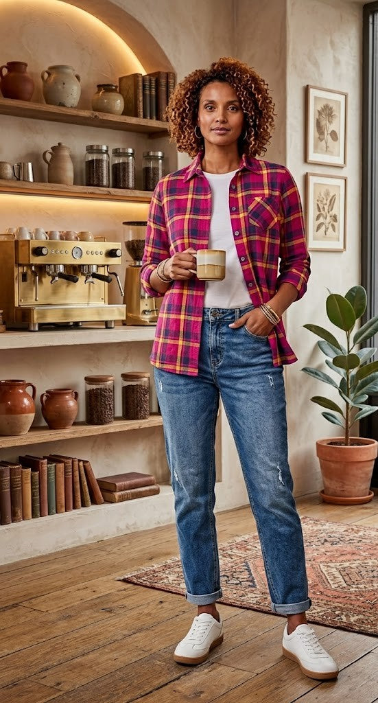 Women’s Plaid Flannel Shirt