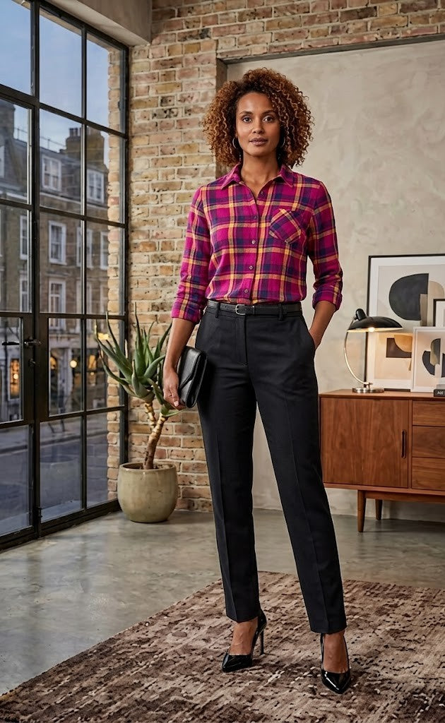 Women’s Plaid Flannel Shirt