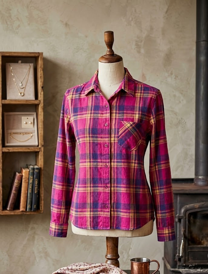 Women’s Plaid Flannel Shirt