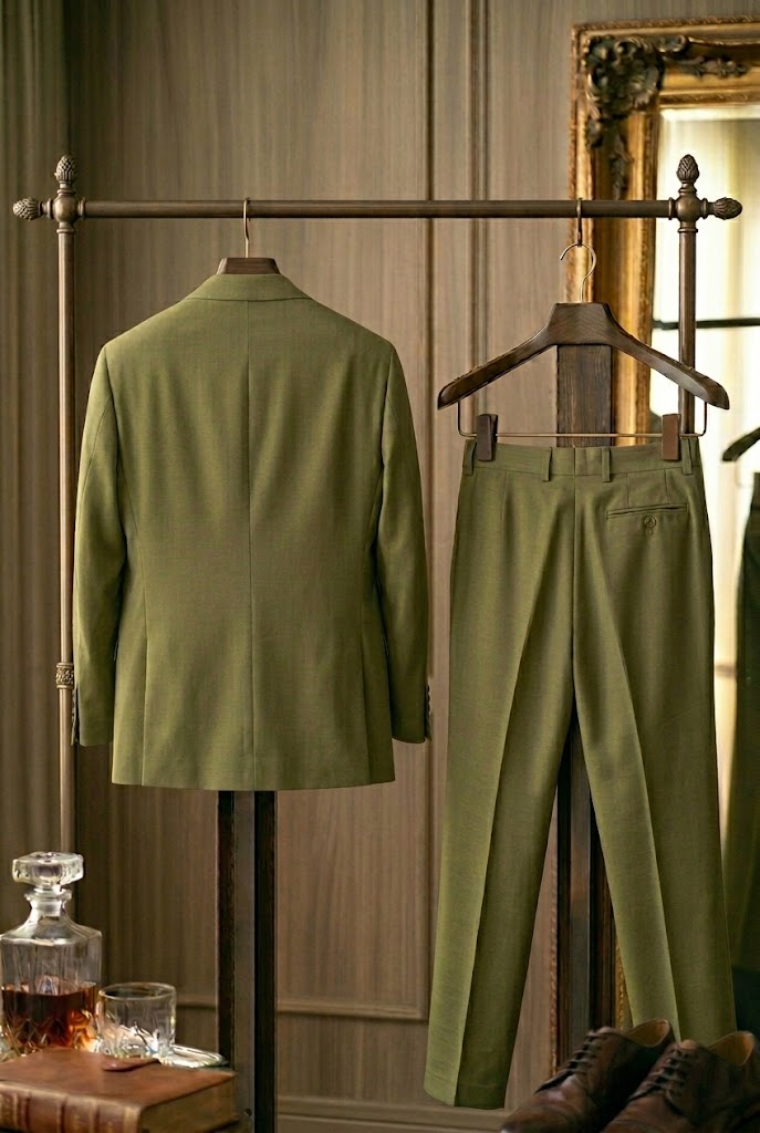 Jean Pierre Classic Olive Green Tailored Suit