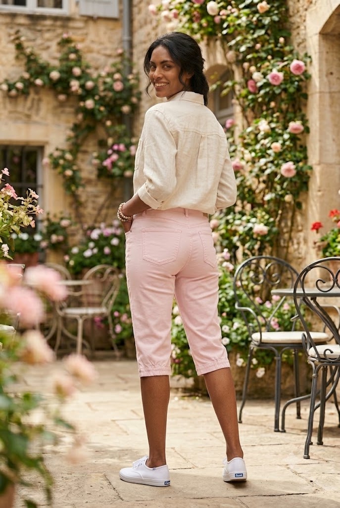 Miladys Women's Pink Capris