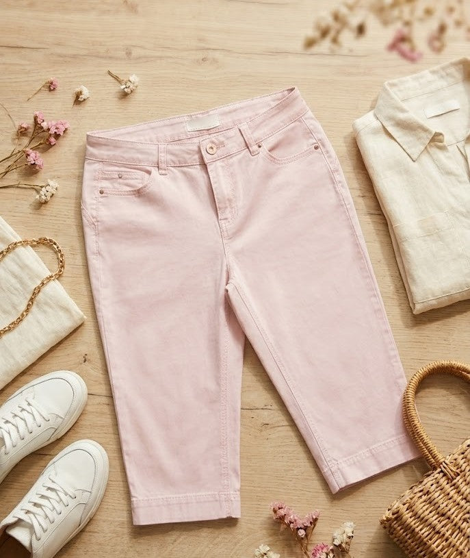 Miladys Women's Pink Capris