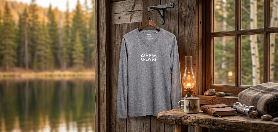 "Camp Crew" Graphic Long-Sleeve Tee
