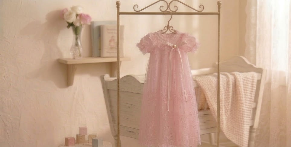 Vintage-Inspired Pink Lace Dress