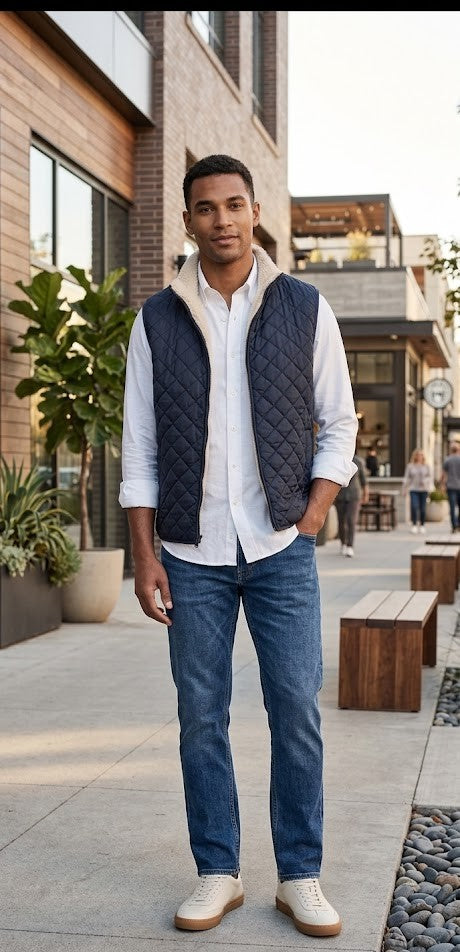 Johnsons Workwear Quilted Vest – 3XL, 100% Polyester – Excellent Condition