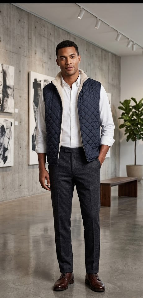 Johnsons Workwear Quilted Vest – 3XL, 100% Polyester – Excellent Condition