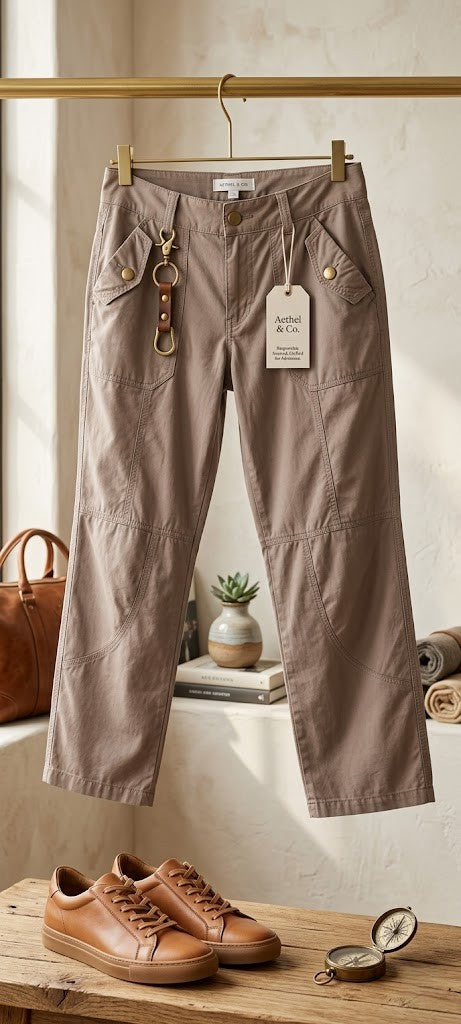 InSync Women’s Brown Utility Cargo Pants