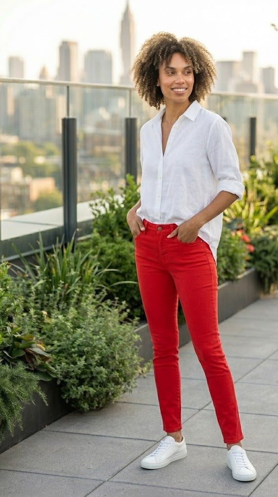 Woolworths Women's Red Skinny Jean
