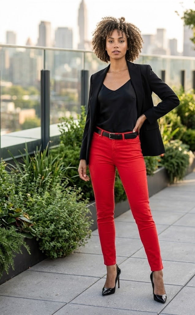 Woolworths Women's Red Skinny Jean