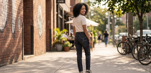 Premium Embroidered Back-Pocket Denim Jeans