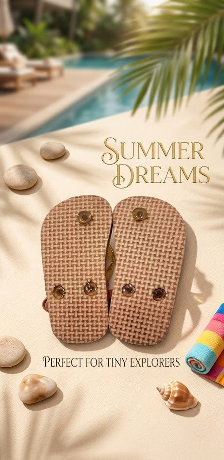 Real Kids Girls Flamingo Sandals – Size 7
