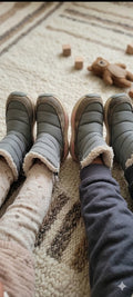 Cool Kids Toddler Unisex Winter Boots - Grey/Fleece
