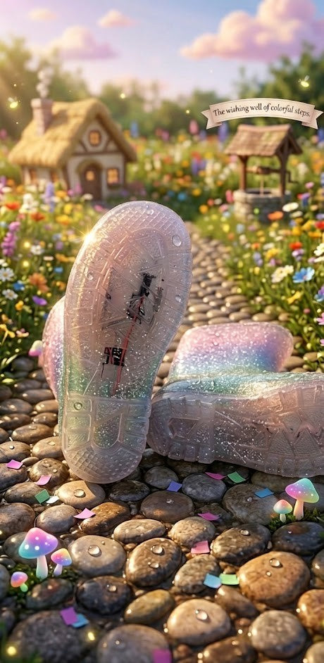 Sparkly Rainbow Glitter Rain Boots by Real Kids