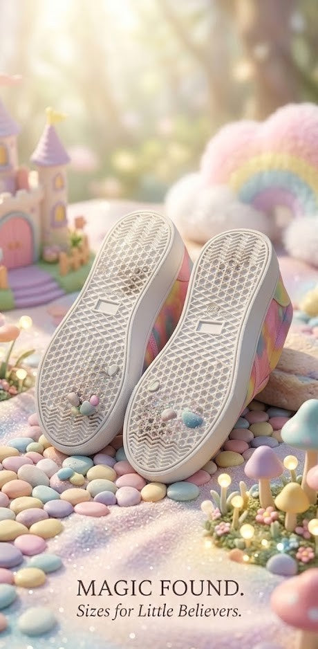 Unreal Kids’ Unicorn Tie-Dye Slip-On Shoes - Size 4