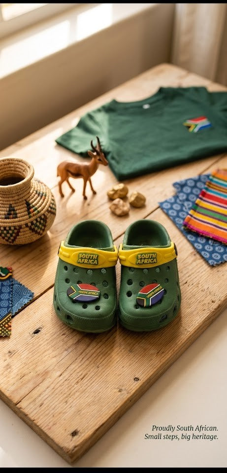 Pre-Loved Toddler South Africa Heritage Clog Shoes – Size 22 (18-30 Months)