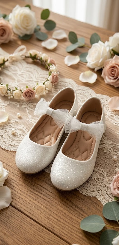 Yippi Girls’ Glitter Sparkle Mary Jane Shoes