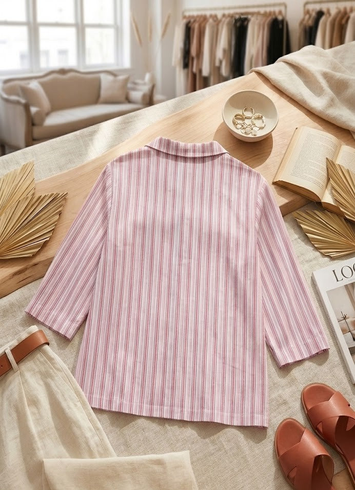 Debenhams Maine Striped Button-Up Blouse