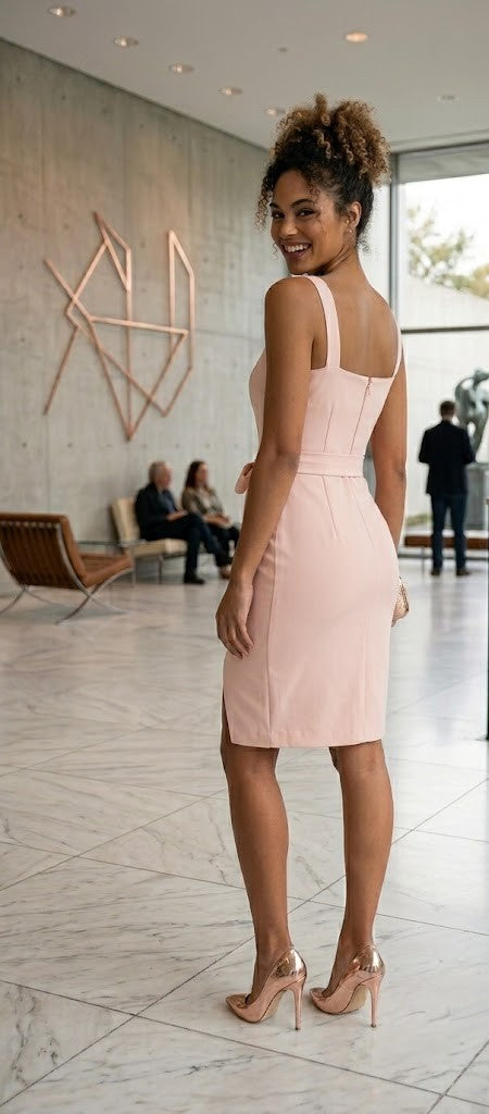 Charter Club Women's Blush Pink Sleeveless Sheath Dress