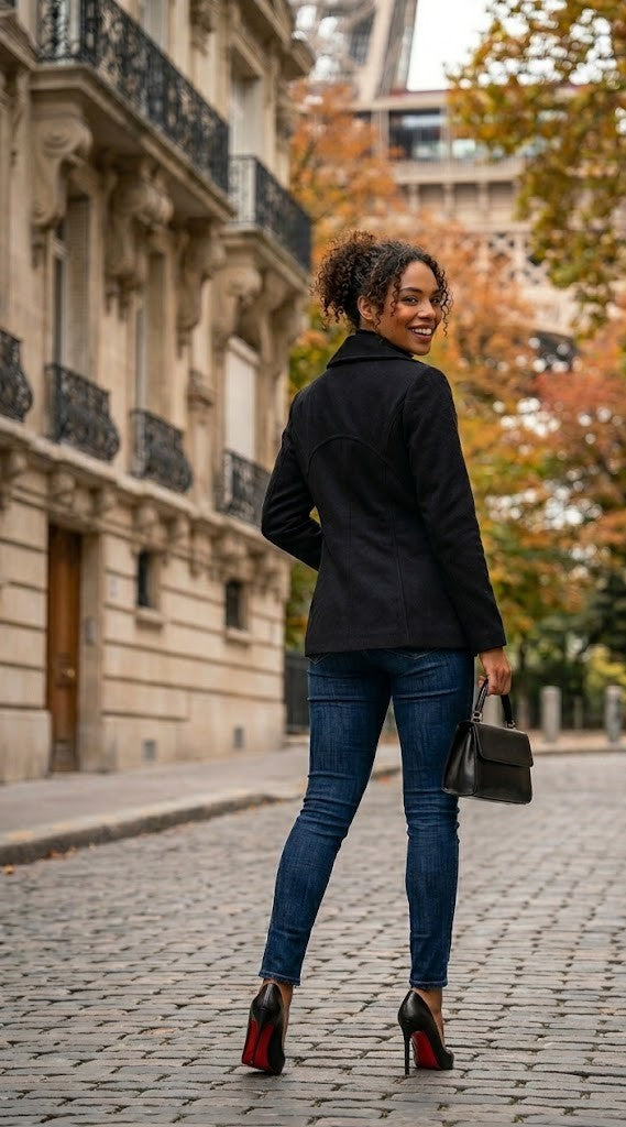 Classic Black Structure Coat by Truworths