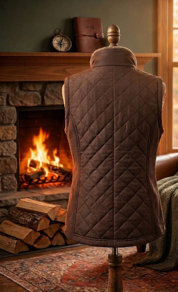 Jeep Women's Quilted Fleece-Lined Vest