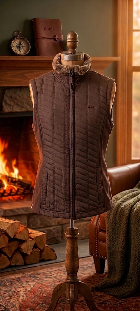 Jeep Women's Quilted Fleece-Lined Vest