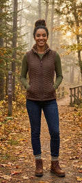 Jeep Women's Quilted Fleece-Lined Vest