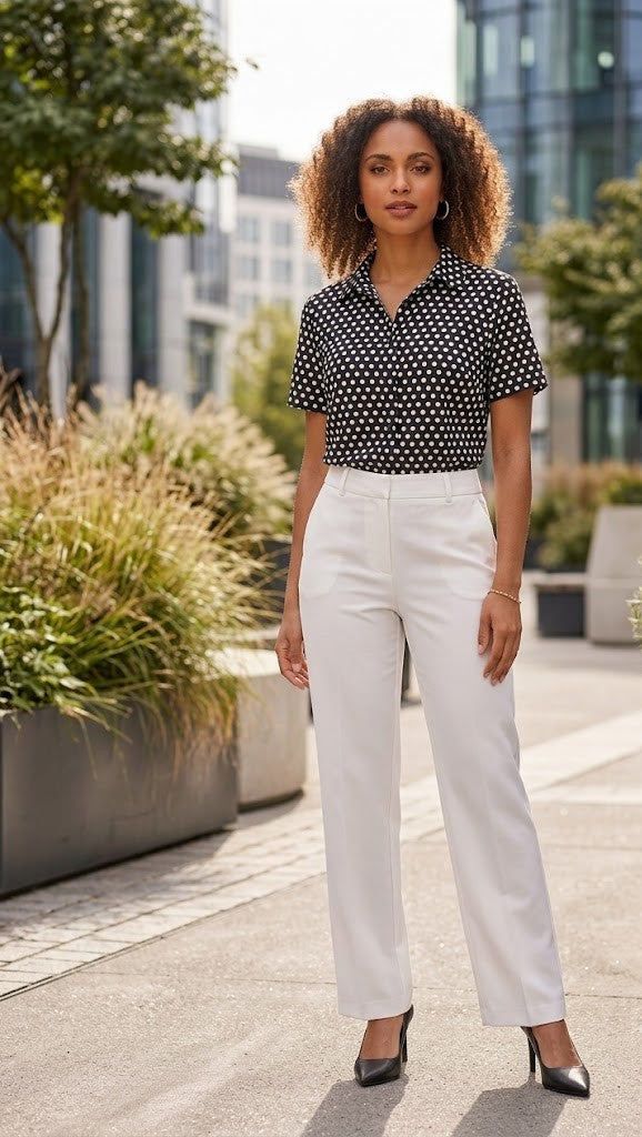 Imagemakers Women's Polka Dot Blouse