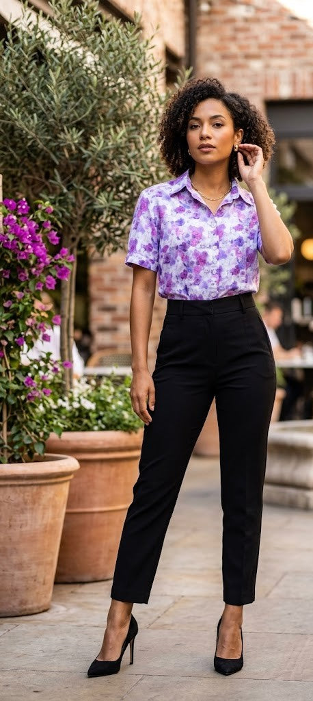 Classic Collection Floral Print Blouse