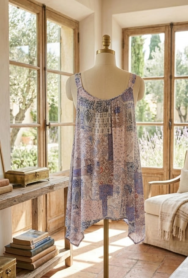 Miladys Floral Patchwork Sleeveless Blouse