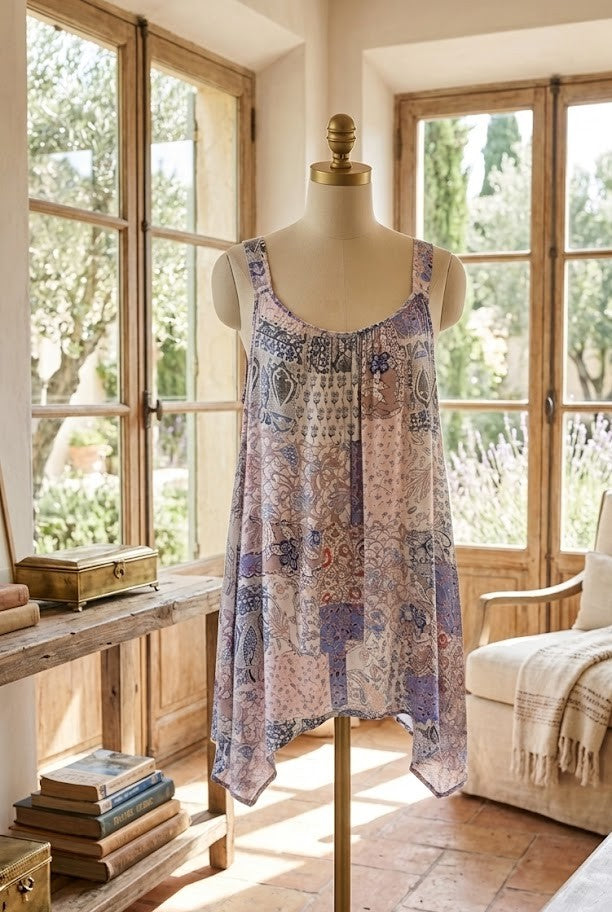 Miladys Floral Patchwork Sleeveless Blouse