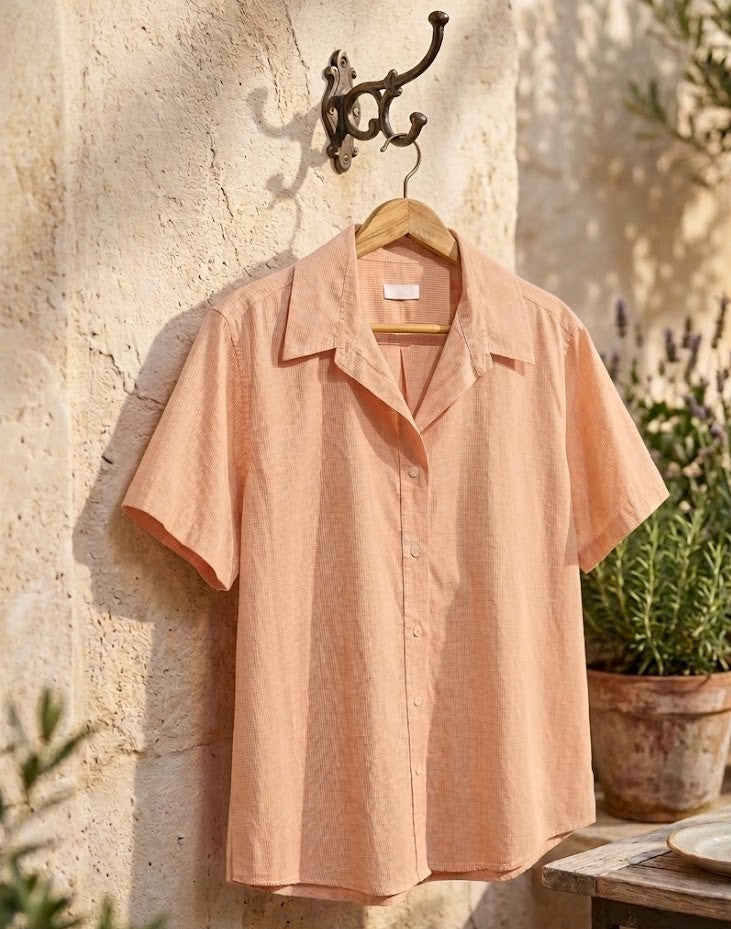 Woolworths Peach Cotton Blouse