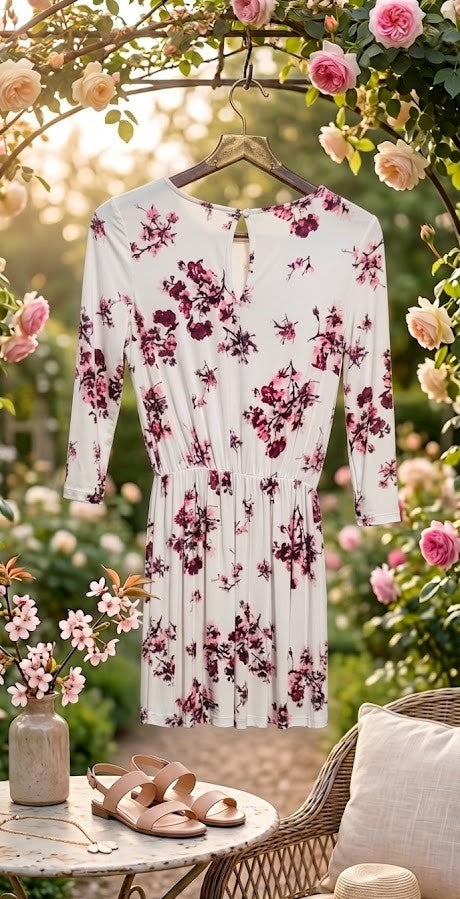 H&M Floral Print Viscose Dress