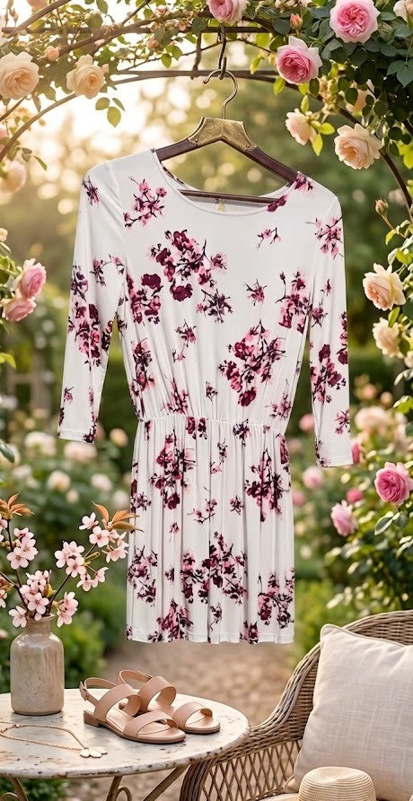 H&M Floral Print Viscose Dress