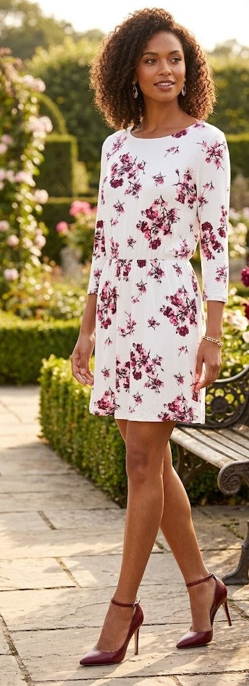 H&M Floral Print Viscose Dress