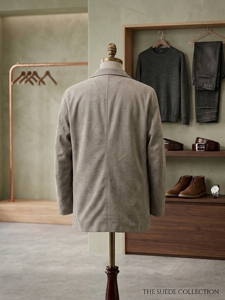 Woolworths Fine Tailoring Men's Suede-Look Jacket - Size Large (Excellent Condition)