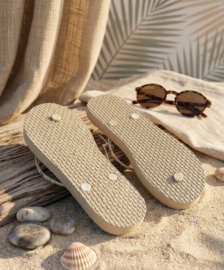 Brand New Real Woman Floral Print Flip Flops – Size 7