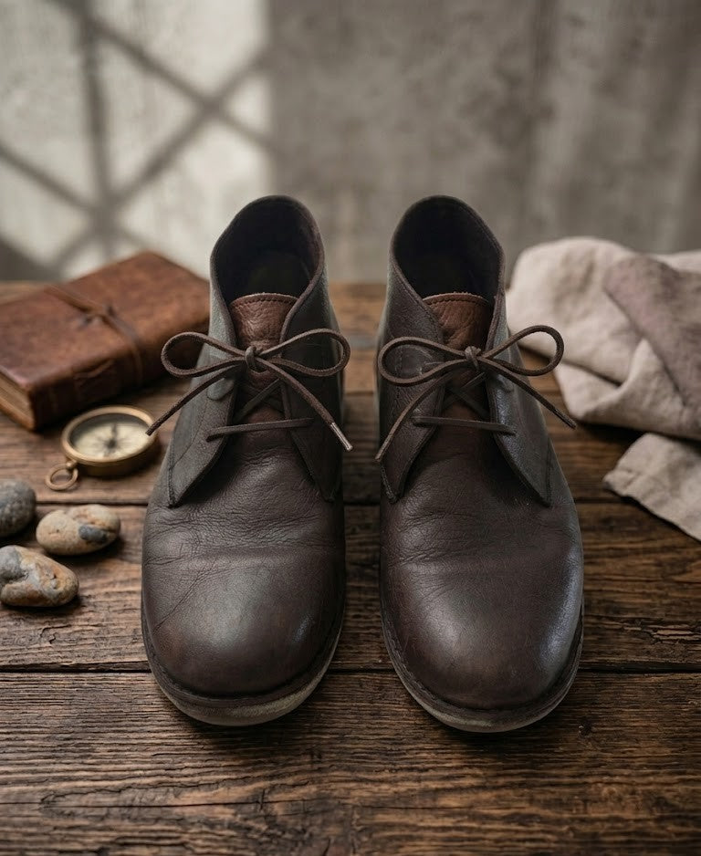 Bronx Genuine Leather Chukka Boots – Men’s Size 11 – Classic Brown