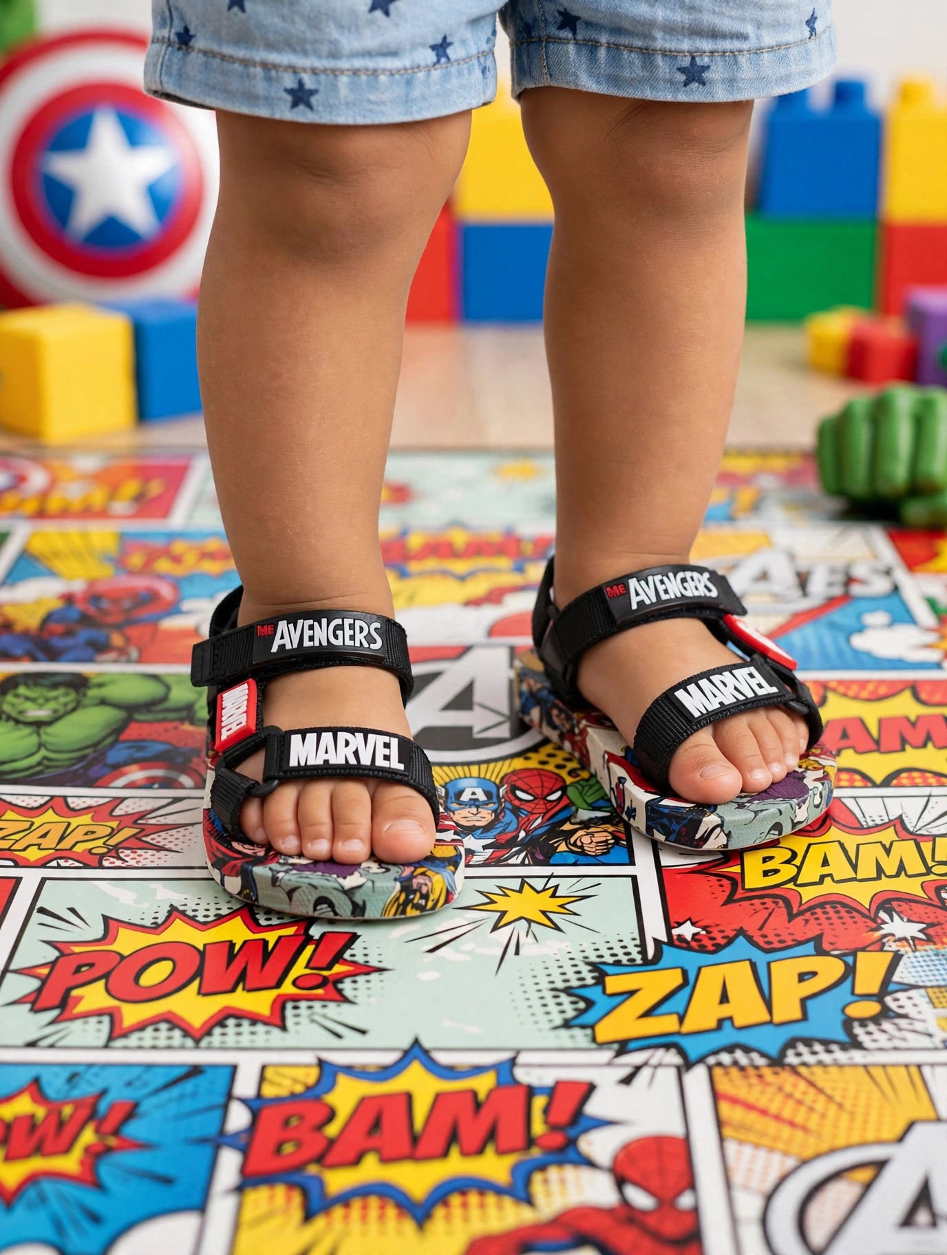 Marvel Avengers Toddler Sandals (Size 4)