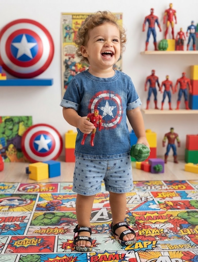 Marvel Avengers Toddler Sandals (Size 4)