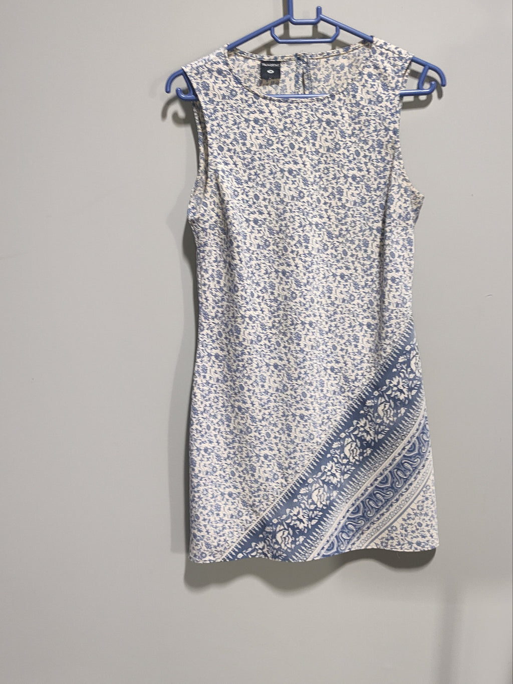 Truworths Blue & White Floral Sleeveless Mini Dress