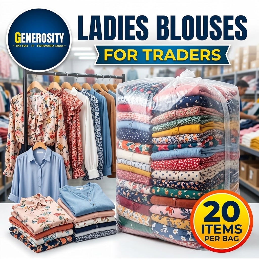Traders Bag – Ladies Mixed Blouses (Pre-Packed Bundle of 20)