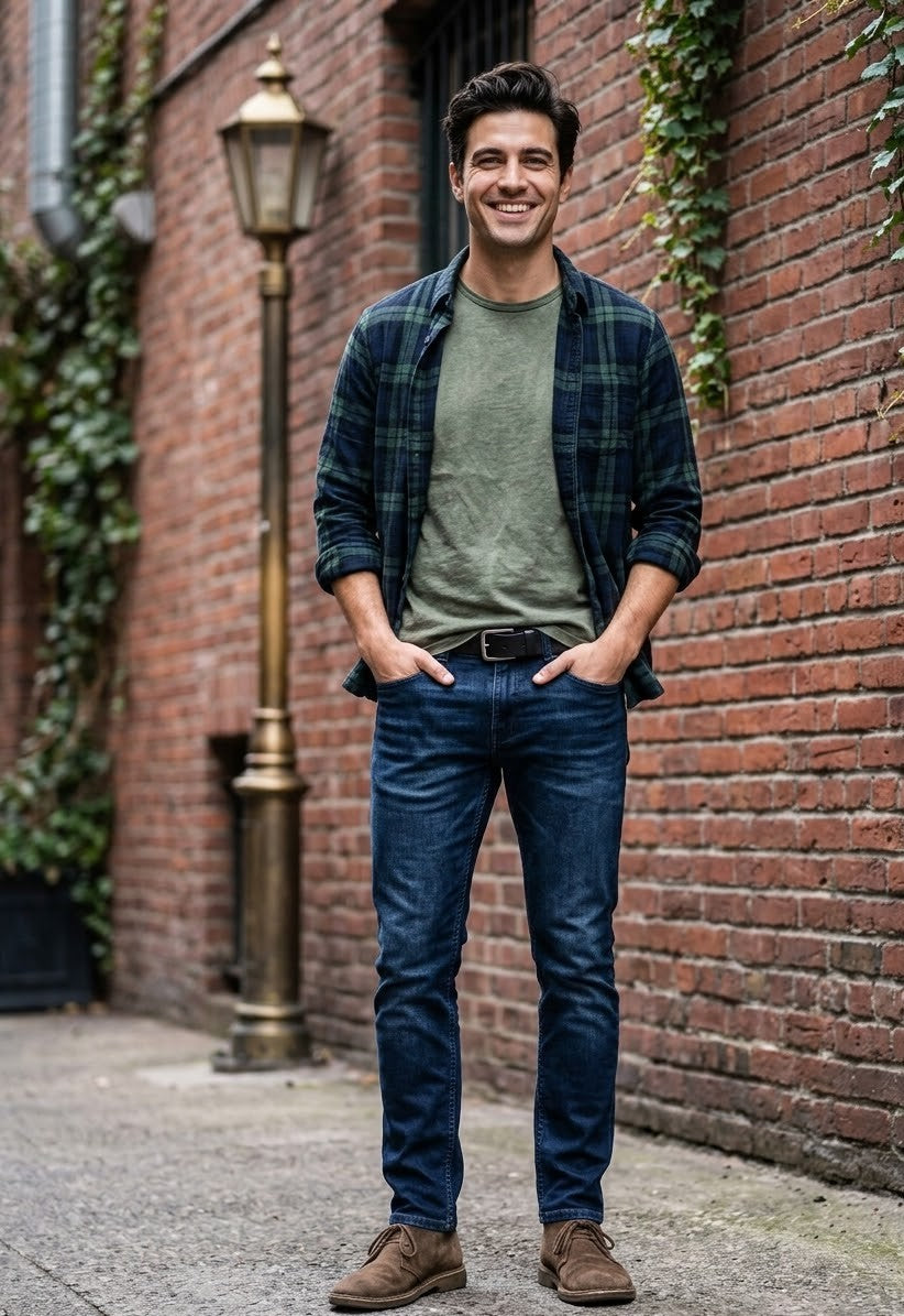 Men’s RE Denim Skinny Jeans – Dark Wash