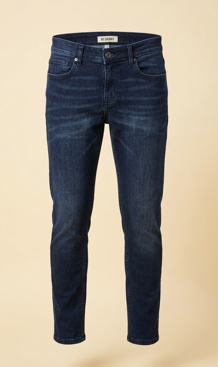 Men’s RE Denim Skinny Jeans – Dark Wash