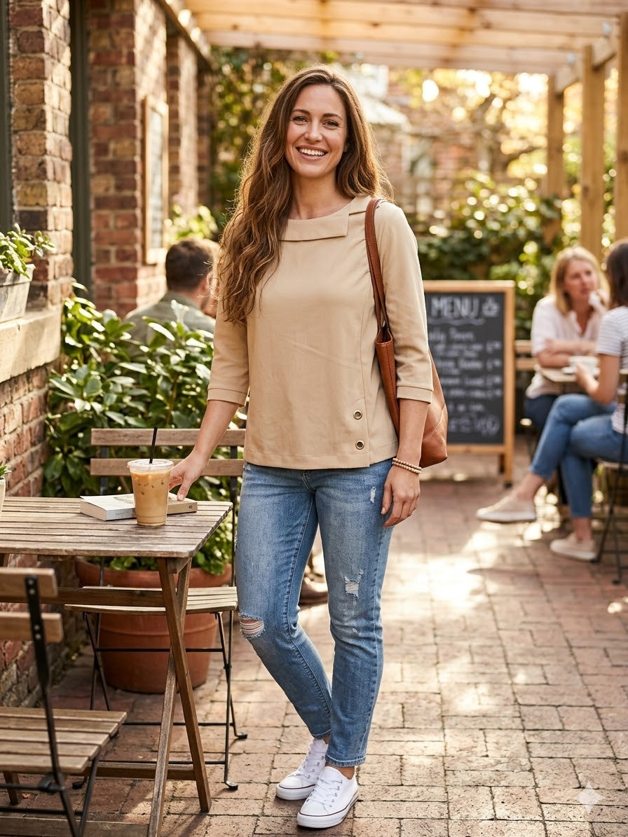 Ladies 3/4 Sleeve Blouse