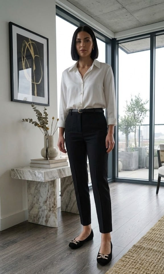 Sophisticated Comfort: Pick n Pay Unreal Black Buckle Flats