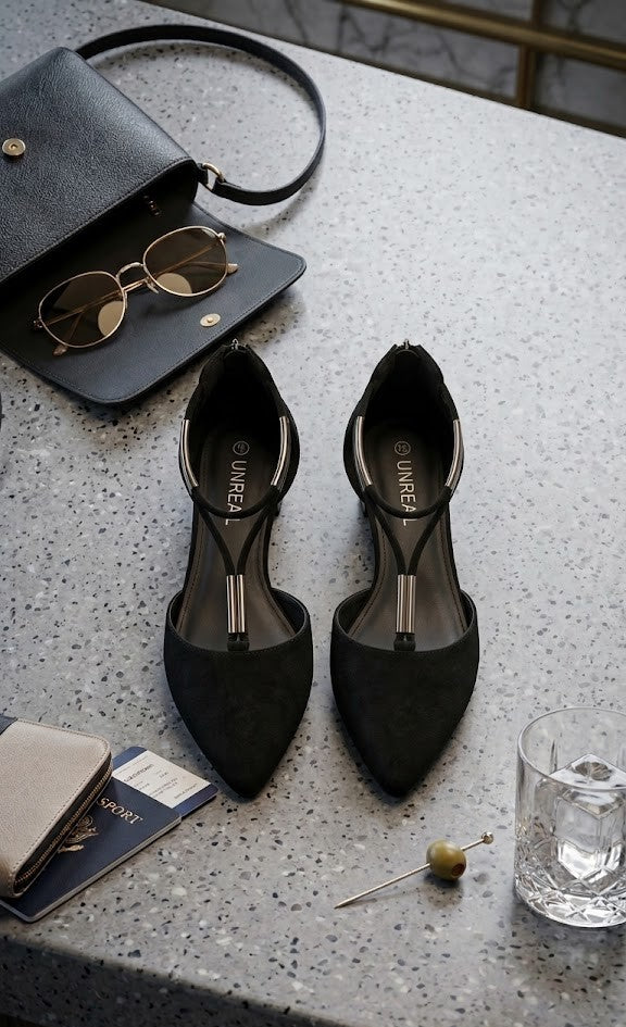 Elevate Your Style: Unreal Clothing T-Strap Pointed Flats