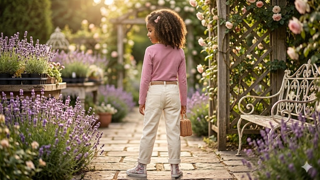 "Beautiful" Long Sleeve Graphic T-Shirt – Dusty Pink (Ages 8-9)