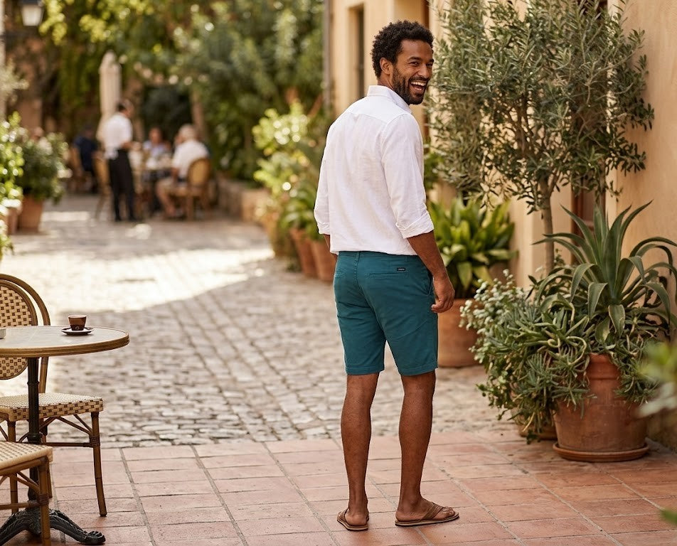 Men's Performance Chino Shorts - Teal