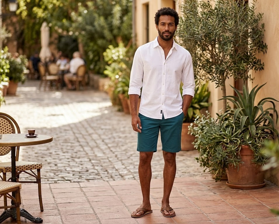 Men's Performance Chino Shorts - Teal